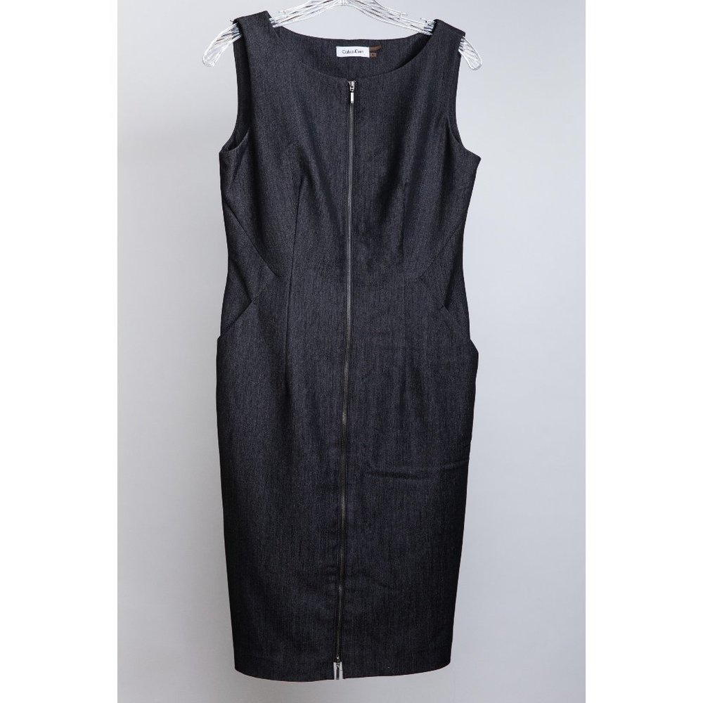CK sleeveless sheath dress